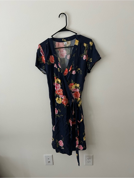 Old Navy Dresses & Skirts - Old Navy Navy Floral Dress with Pink and Yellow Blooms